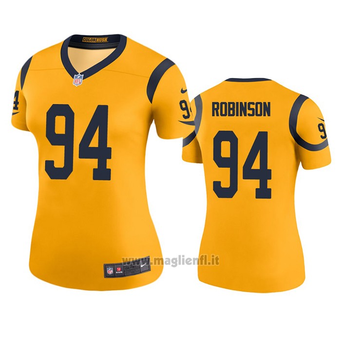 Maglia NFL Legend Donna Los Angeles Rams A'shawn Robinson Or Color Rush
